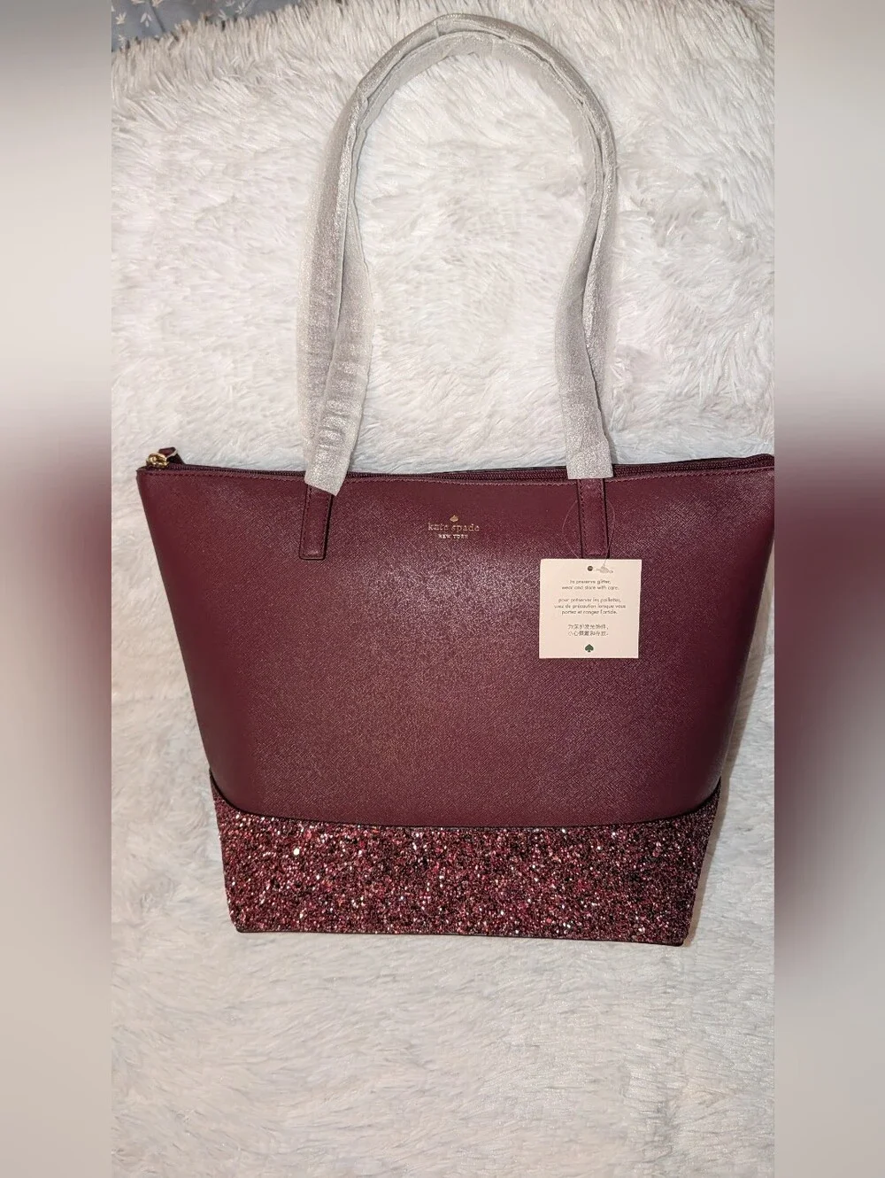 Kate Spade New York Greta Court Penny Tote Bag Cherrywood NWT